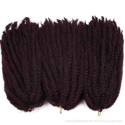 Afro Marley Hair Crochet DIY Braids Hairstyle Synthetic Braiding Hair Extension High Temperature